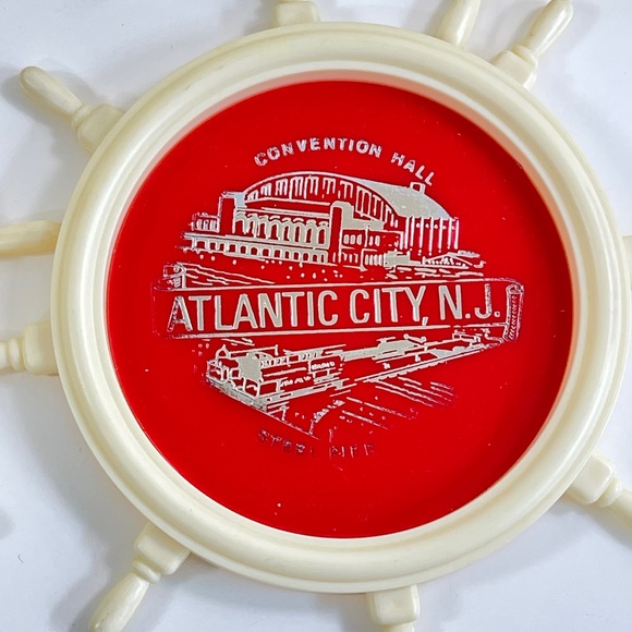 Atlantic City ‘Convention Hall’ Nautical Themed Souvenir Coasters ~ Set of 6 - Picture 2 of 11